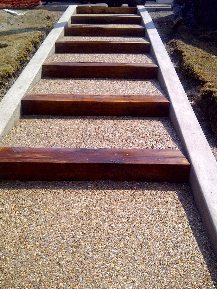 Escalier en béton désactivé